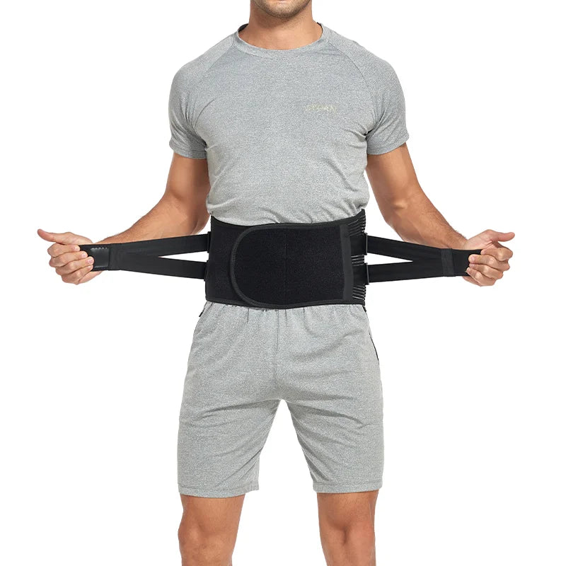 Back Support Brace – Adjustable Breathable Lumbar Support