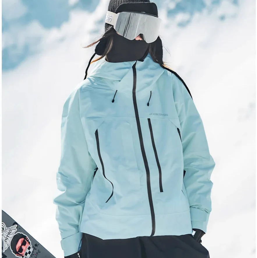 Women's Ski Jacket – Waterproof Hooded Winter Snow Jacket