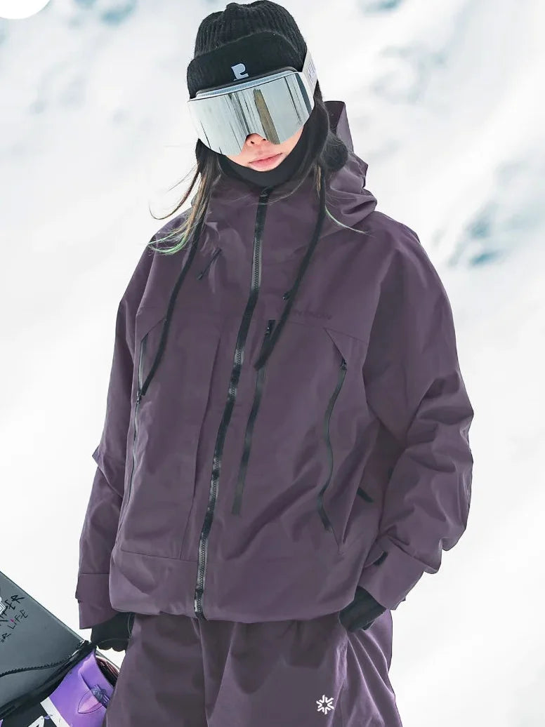 Women's Ski Jacket – Waterproof Hooded Winter Snow Jacket