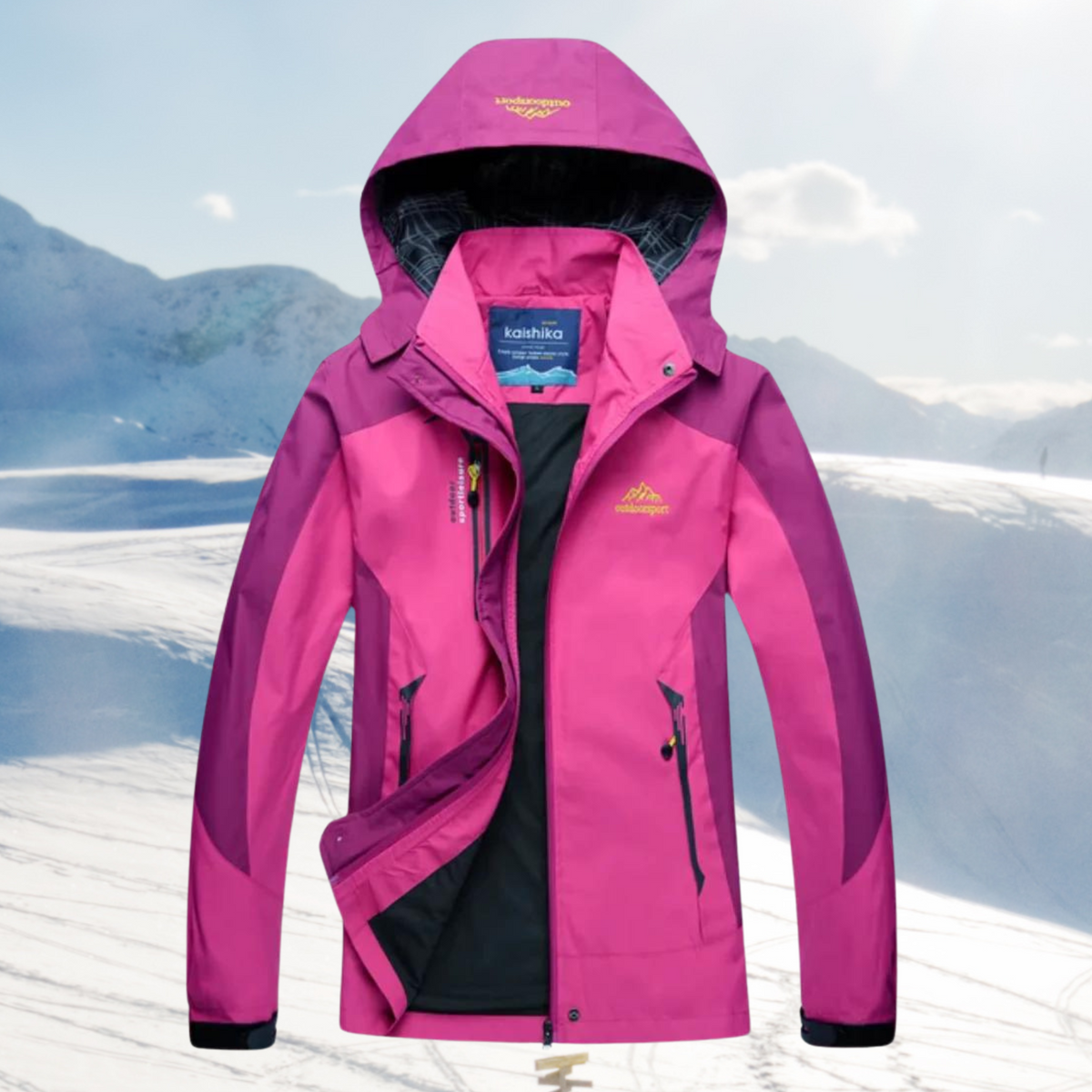 Women's Waterproof Jacket – Windproof Hooded Outdoor Coat