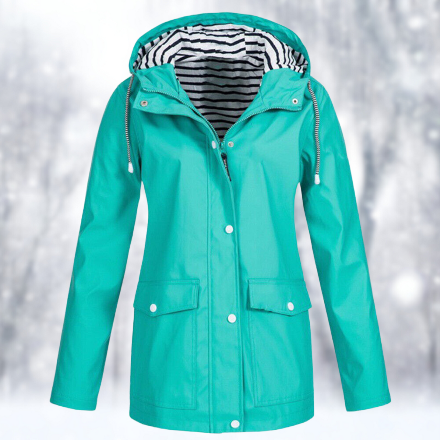 Women's windproof lightweight hooded jacket