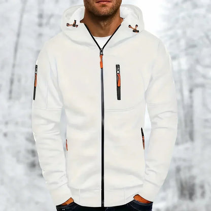 Men's Hooded Jacket – Casual Zip-Up Jacket