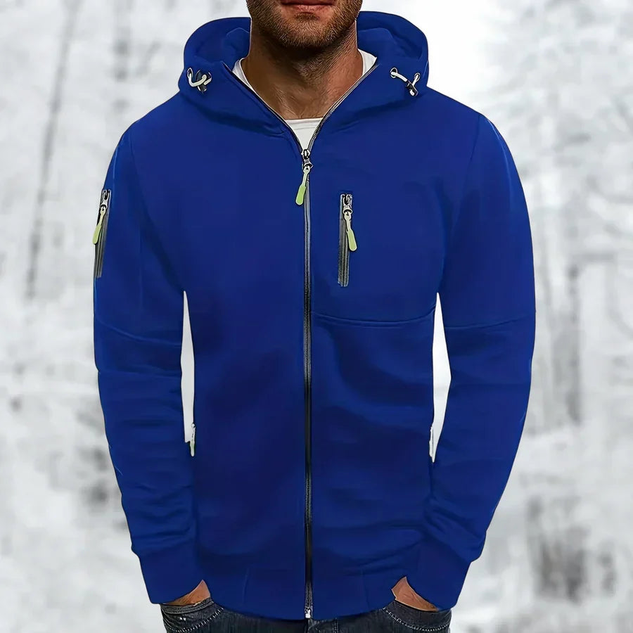 Men's Hooded Jacket – Casual Zip-Up Jacket