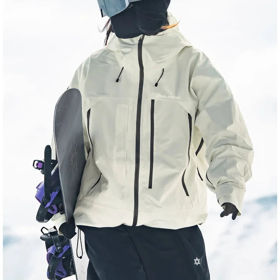 Women's Ski Jacket – Waterproof Hooded Winter Snow Jacket