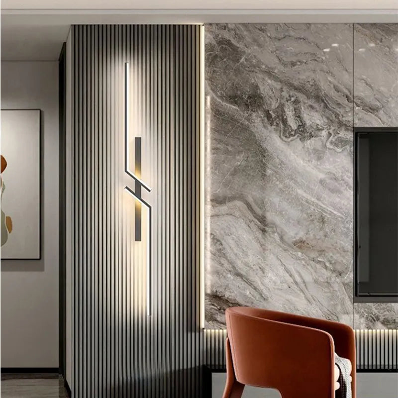 Zigzag LED Wall Lamp – Modern Geometric Ambient Light