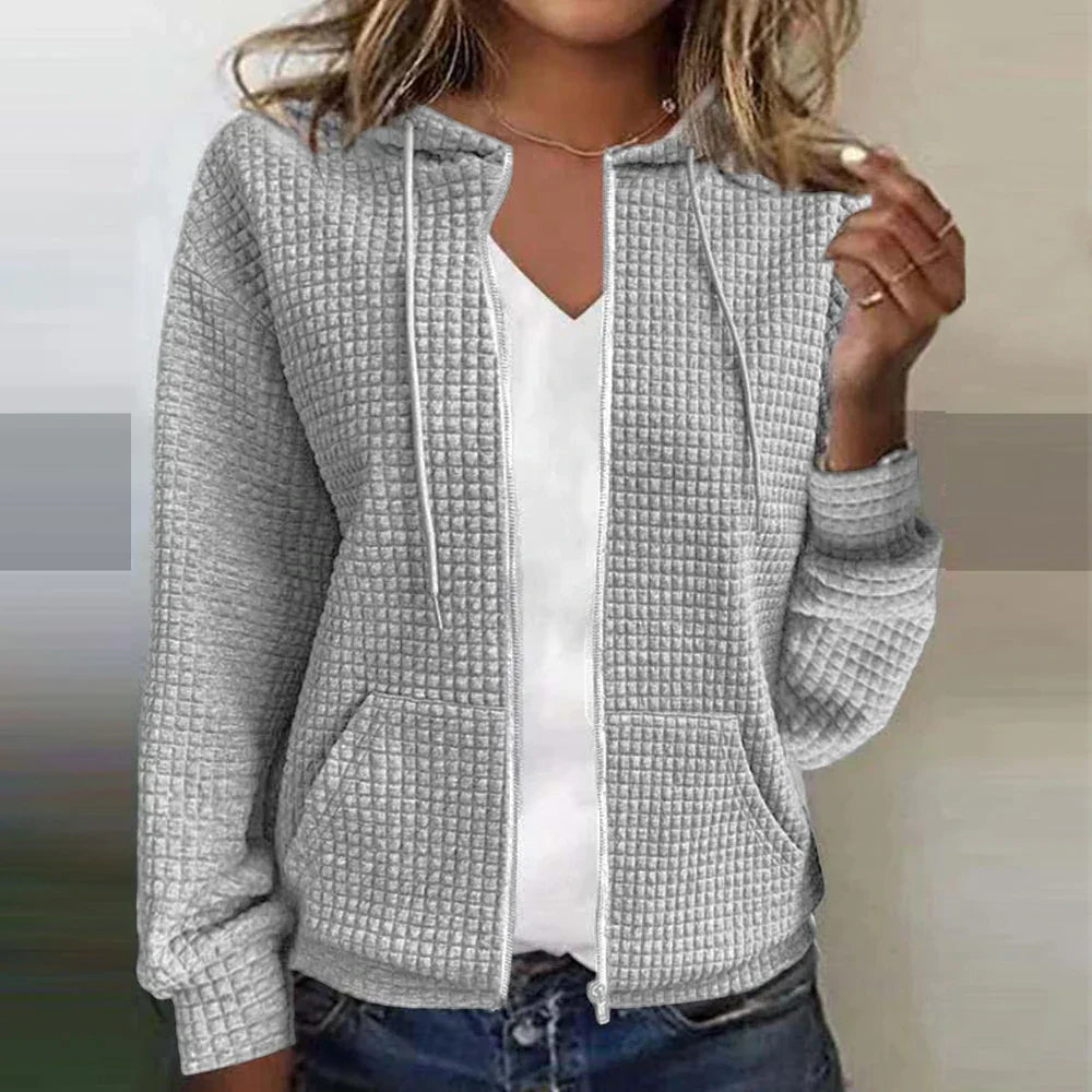 Women's checked winter jacket