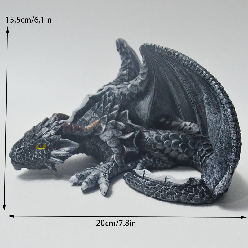 Sitting Dragon Statue – Fantasy Decoration for Home & Garden