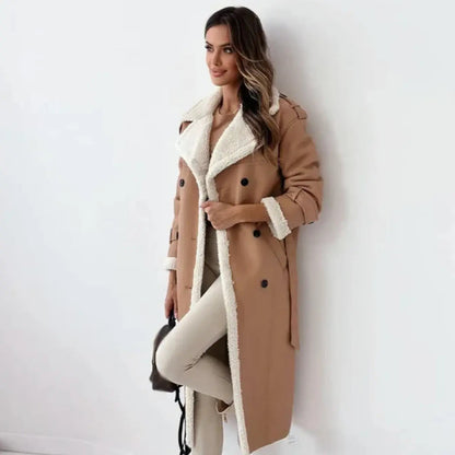 Women's teddy collar winter coat