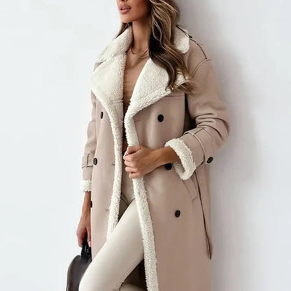 Women's classic winter teddy coat