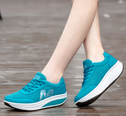 Women's air-sole walking sneakers