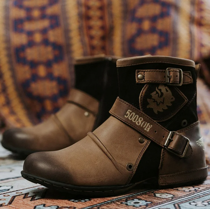 Men's Vintage Boots – Rugged Lace-Up Ankle Boots