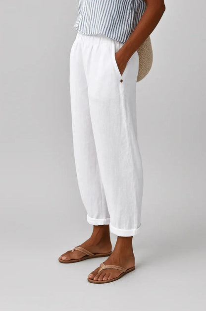 Women's relaxed straight-leg everyday trousers