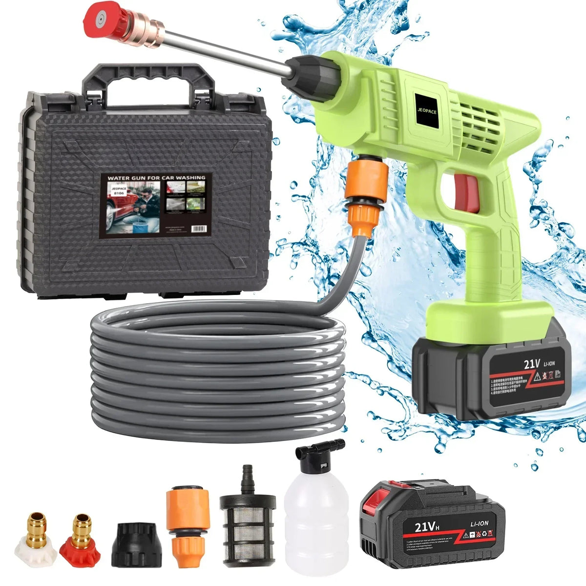 Cordless Pressure Washer – Portable Battery Car & Garden Cleaner