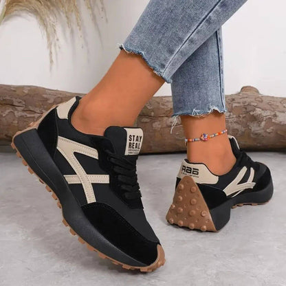 Women's casual panel trainers