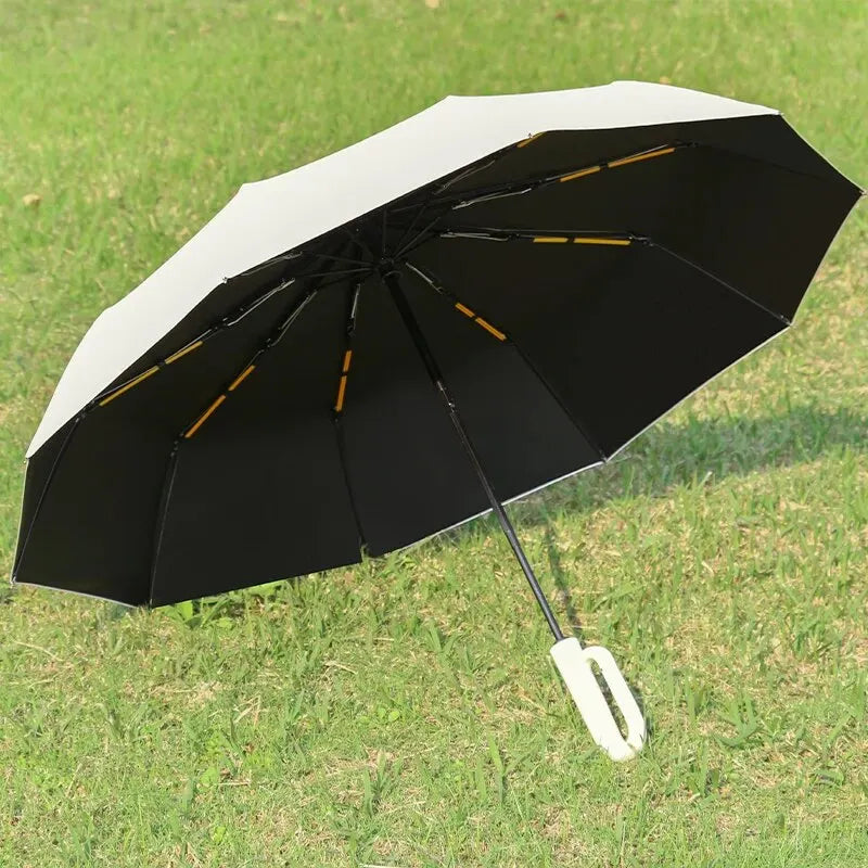 Automatic Windproof Umbrella – 8-Rib Frame with UV Coating