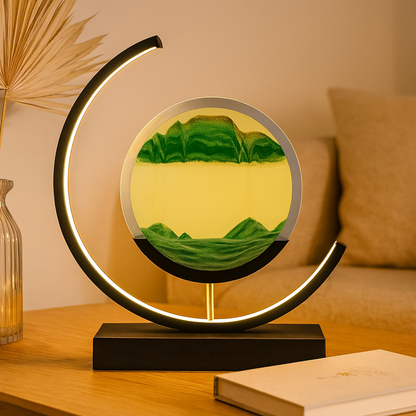 Sand Motion LED Lamp – Dimmable Colour-Changing Mood Light with App & Remote