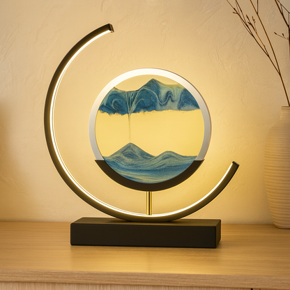 Sand Motion LED Lamp – Dimmable Colour-Changing Mood Light with App & Remote