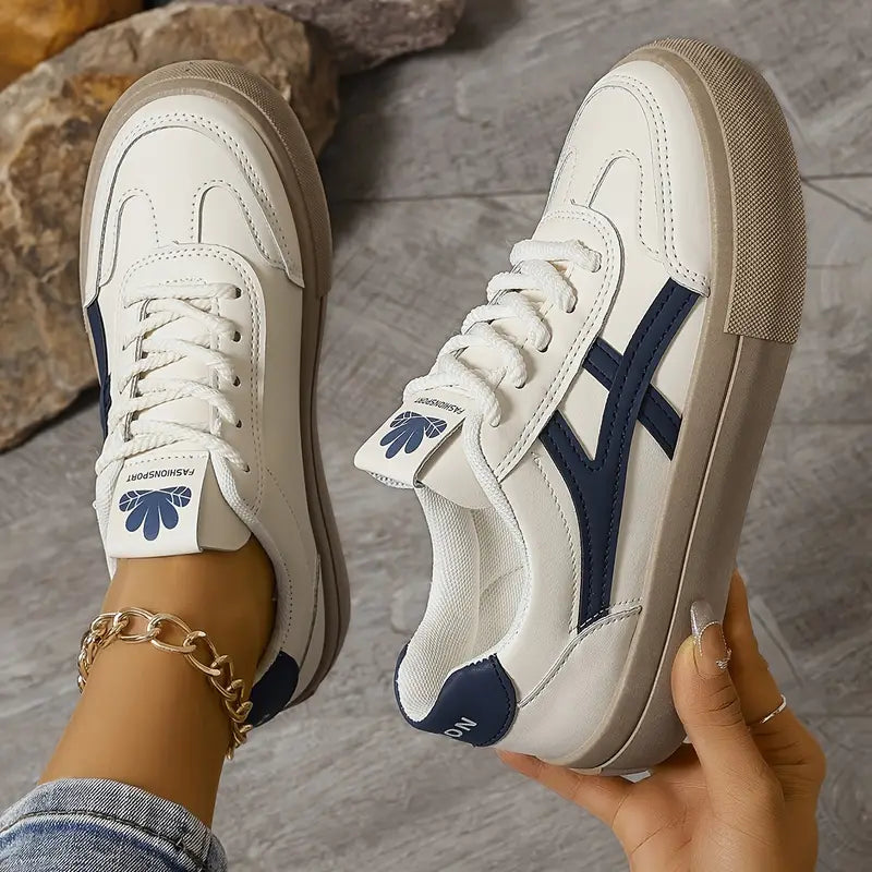 Women's blue orthopaedic supportive comfort trainers