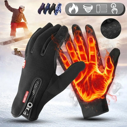 Heated Touchscreen Gloves – Windproof Winter Gloves