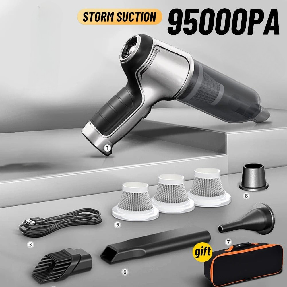 Cordless mini handheld car and home vacuum