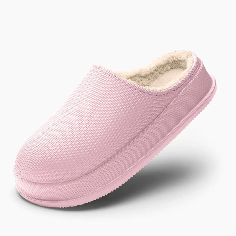 Warm Winter Slippers for Women, Plush Platform House Slippers with Non-Slip Sole