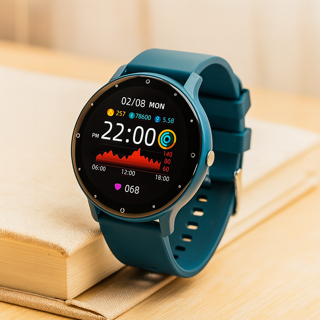 Smart Health Watch with Heart Rate & Activity Tracking