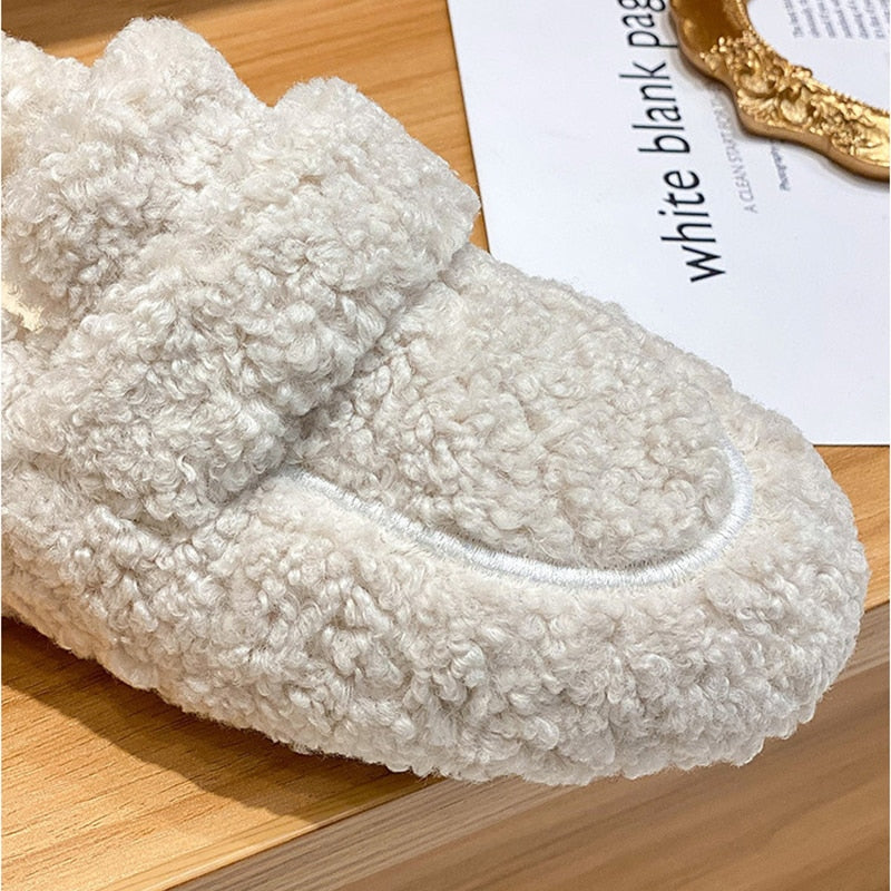 Women's Plush Slippers – Cosy Fleece-Lined House Shoes