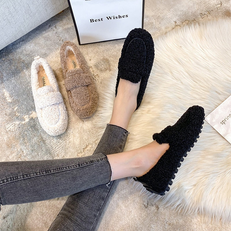Women's Plush Slippers – Cosy Fleece-Lined House Shoes