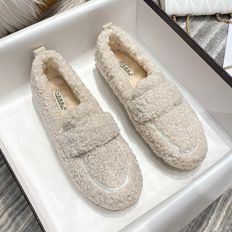 Women's Plush Slippers – Cosy Fleece-Lined House Shoes