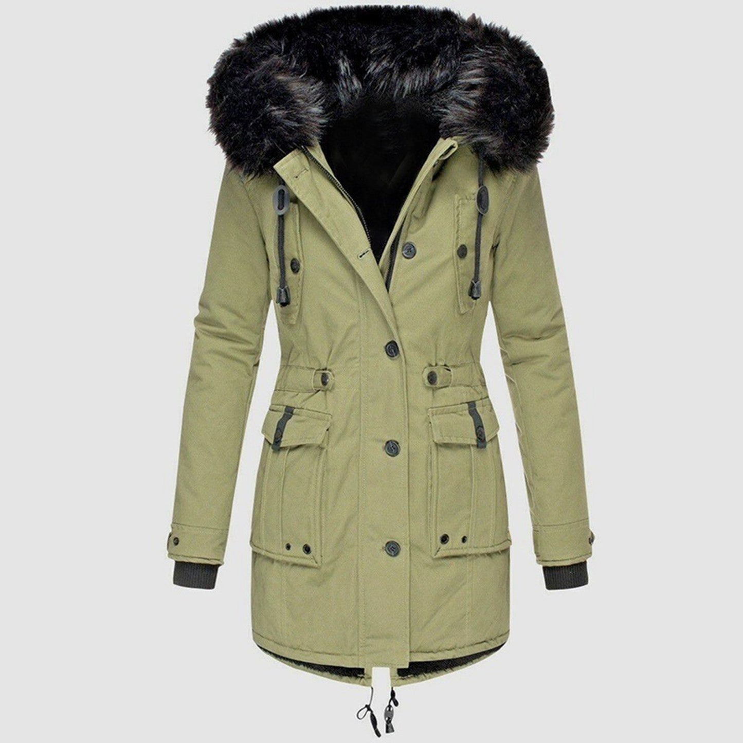 Women's warm cotton parka winter coat