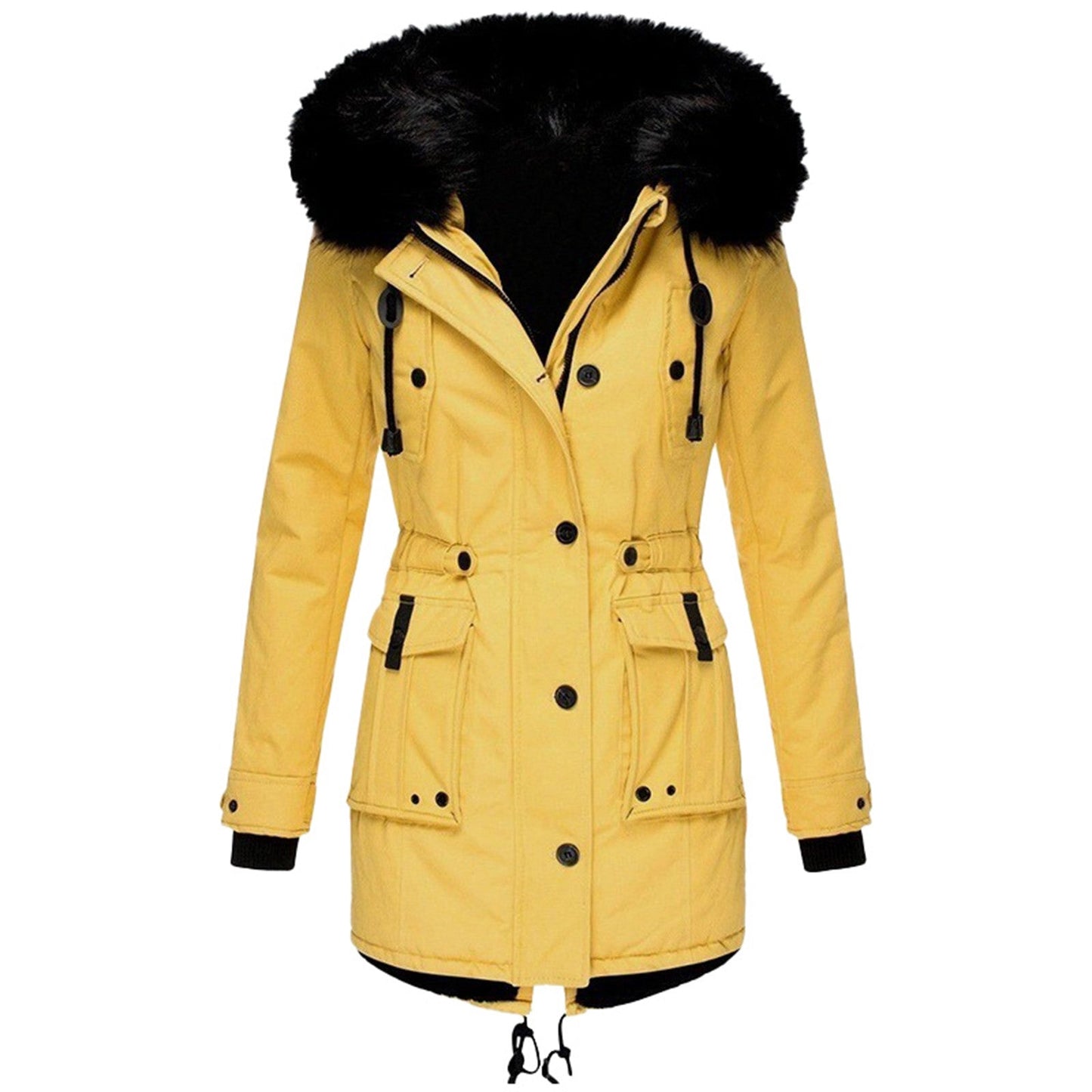 Women's warm cotton parka winter coat