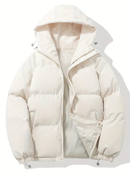 Men's Hooded Jacket – Classic Warm Padded Jacket