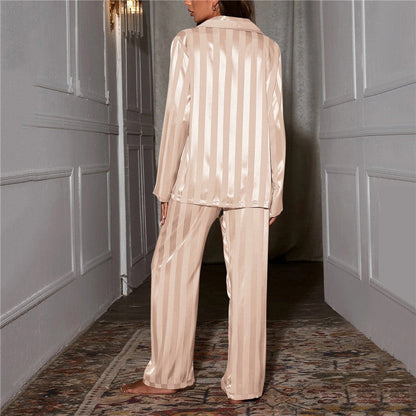 Women's satin loungewear set - back