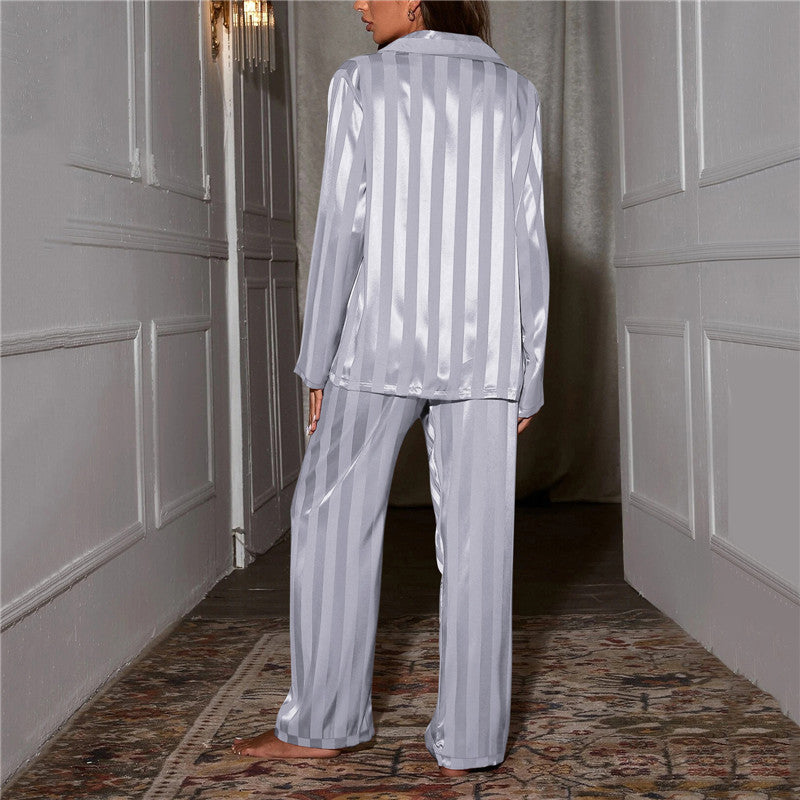 Women's satin pyjama set styling
