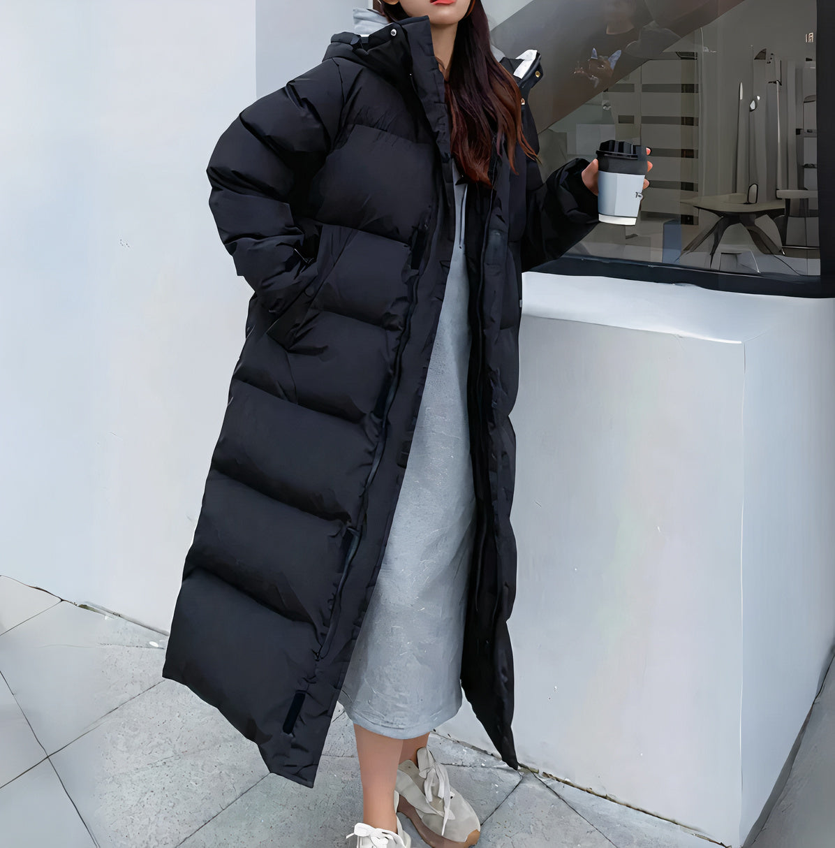 Women's Waterproof Jacket – Windproof Long Hooded Coat