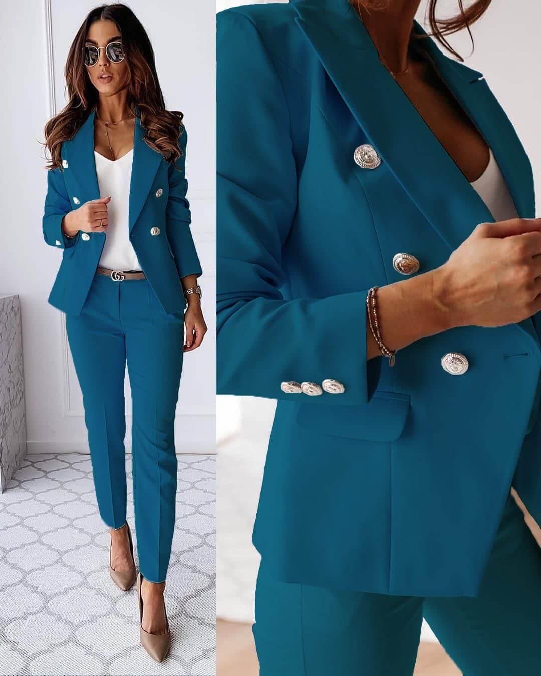Women's blazer and trousers colour option