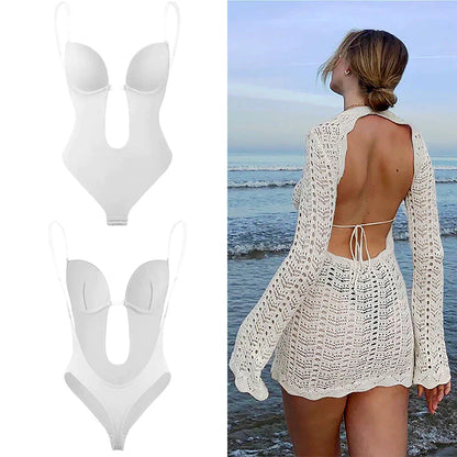 Women's backless sculpting bodysuit shapewear