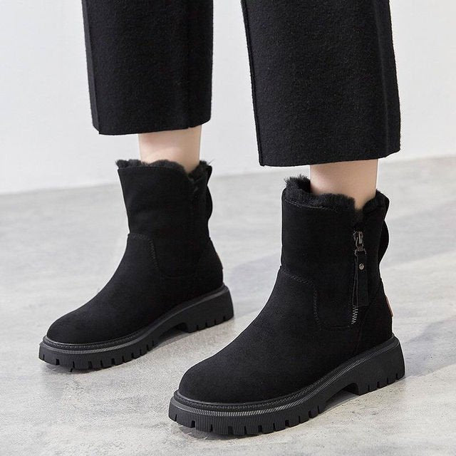 Women's warm winter boots - front