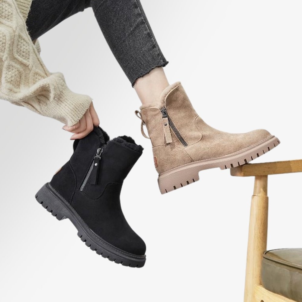 Women's warm waterproof boots - side