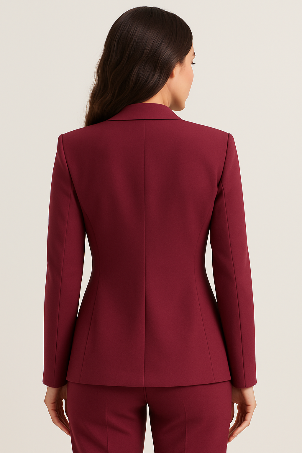 Women's single-button notch-lapel tailored blazer