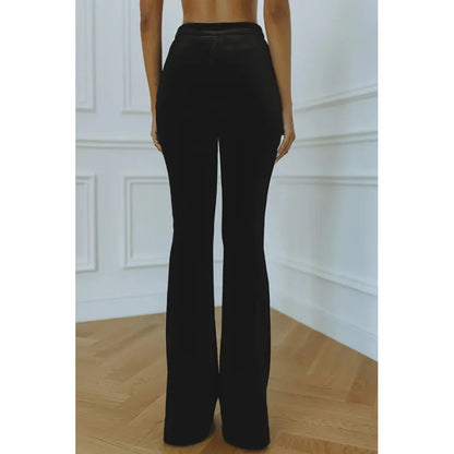Women's Blazer & Trouser Co-Ord – Flared Two-Piece Workwear Set