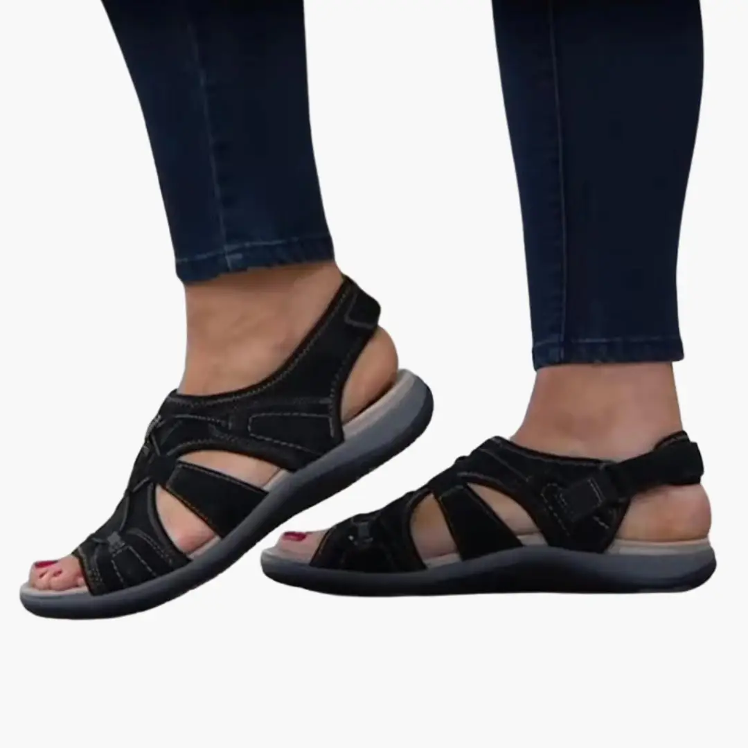 Women's open toe cushioned sandals