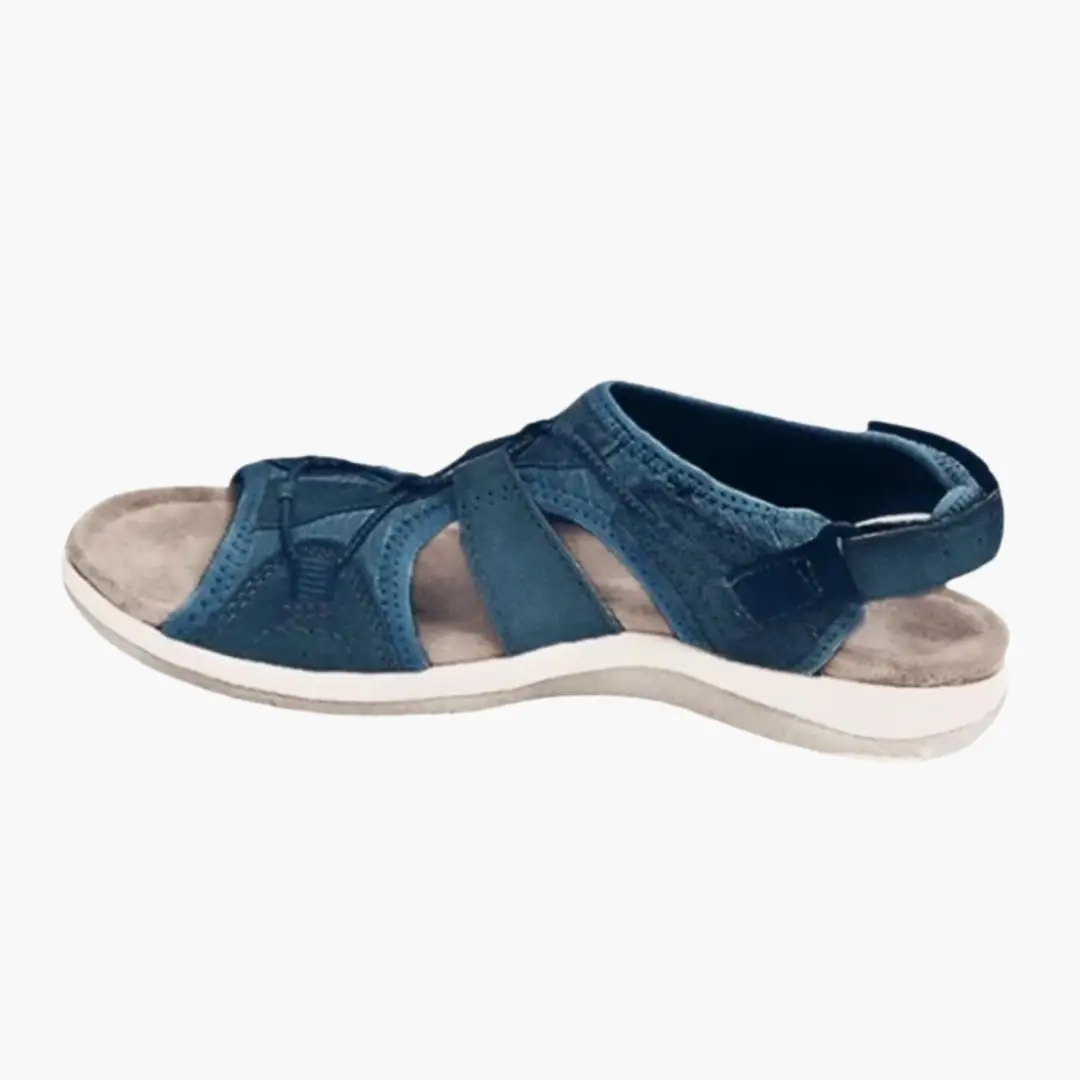 Women's cushioned footbed sandals - detail