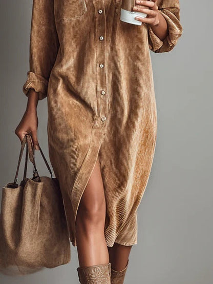 Women's feminine flared hem dress