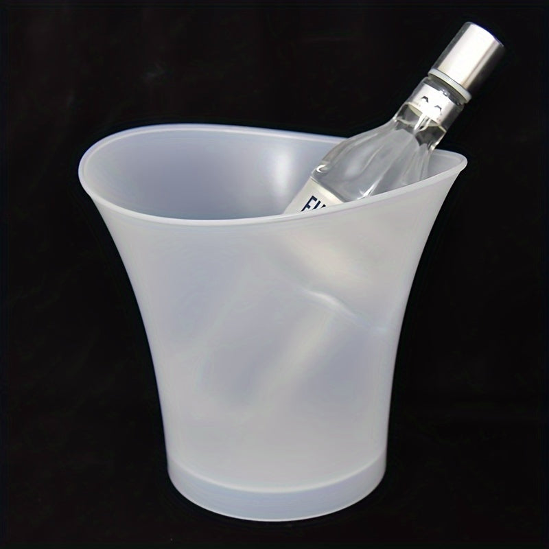 5L LED Ice Bucket – Light-Up Champagne & Beer Cooler with Lid
