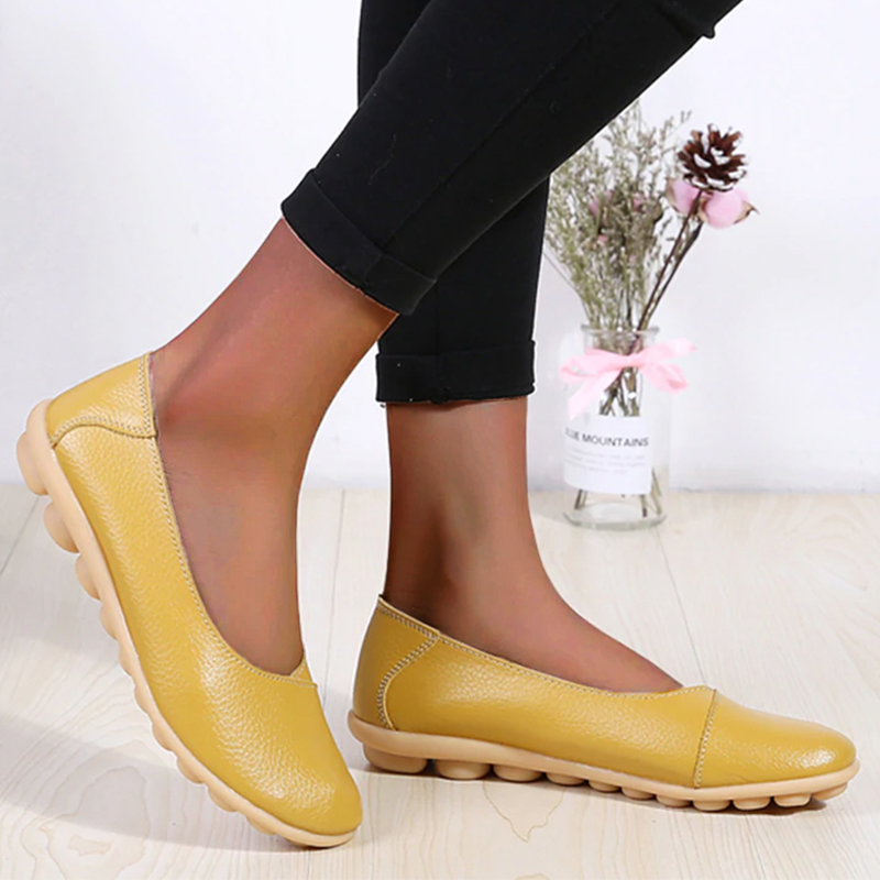 Flexible Slip-On Loafers for Women, Stylish Flat Shoes in Ten Shades