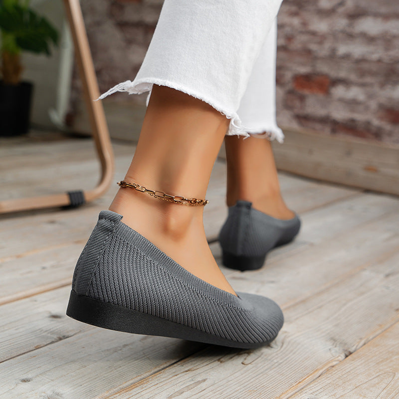 Women's slip-on cushioned comfort trainers