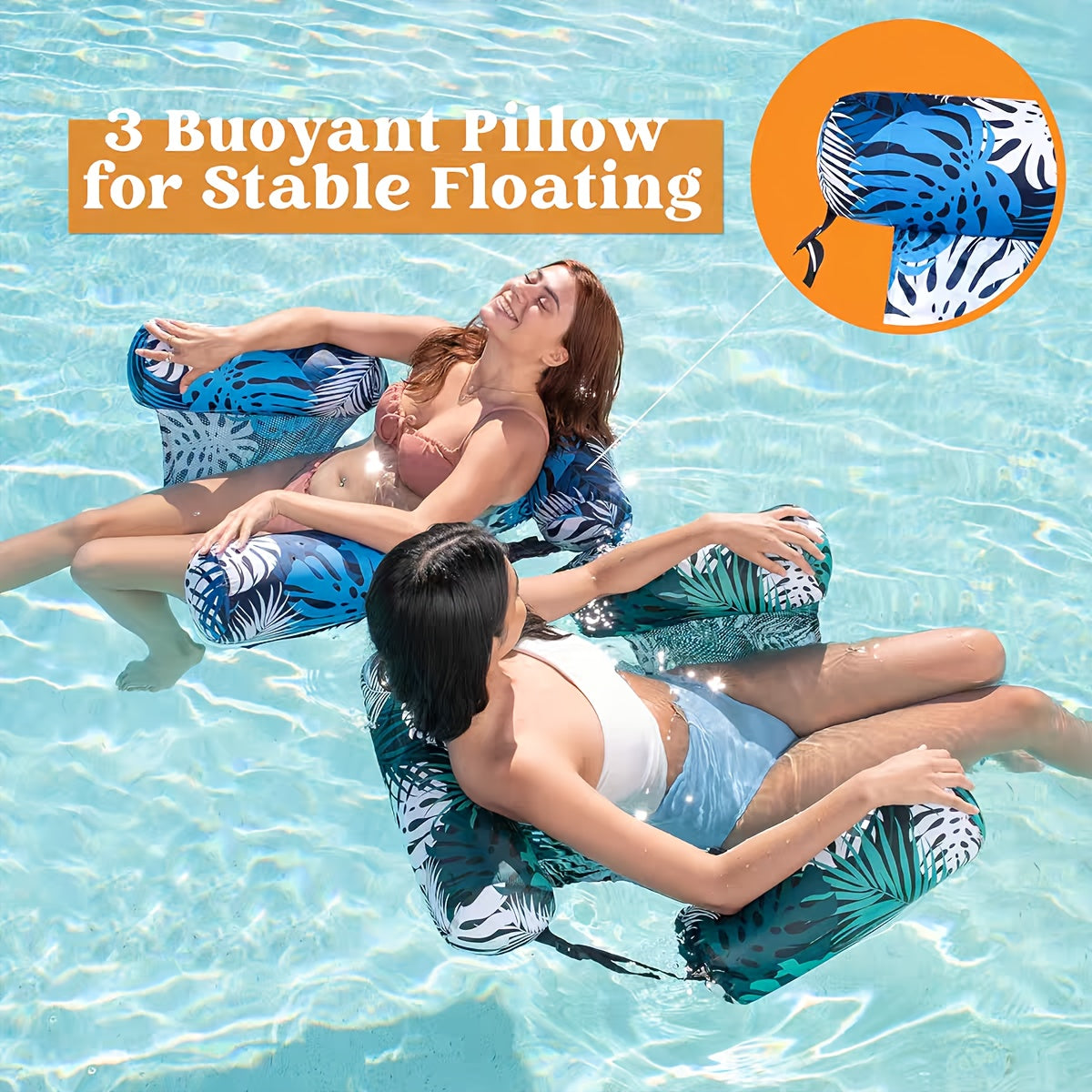 Pool Lounger – Inflatable Water Hammock Float