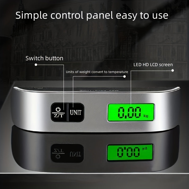 Digital handheld luggage scale with LCD