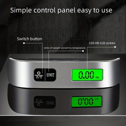 Digital handheld luggage scale with LCD